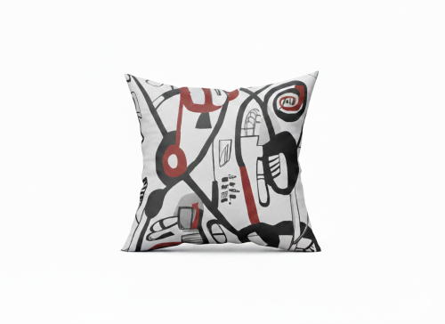 مخدات مطبوعة ملونة - P13