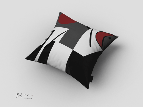 مخدات مطبوعة ملونة - P16