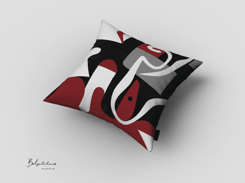 مخدة مطبوعة ملونة - P14