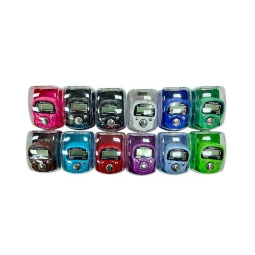 خاتم تسبيح إلكتروني مع إضاءة ليد-12 علبة