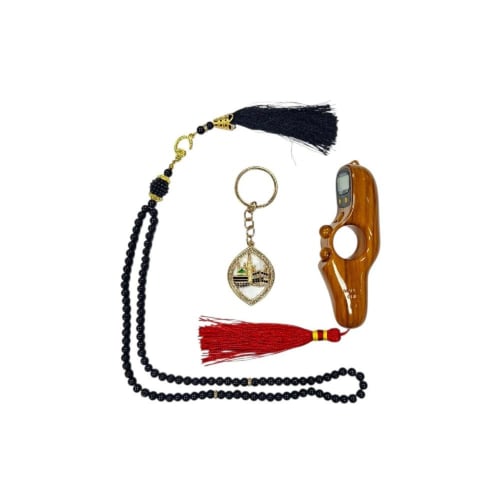 خاتم تسبيح + سبحة + ميدالية (الوان متنوعة)