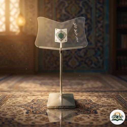 حامل مصحف اكريلك بقاعدة معدنية