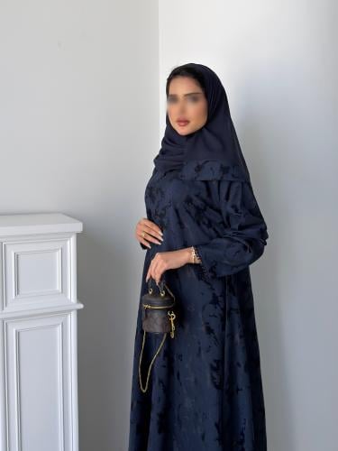 Washed silk flared abaya |OL-600|