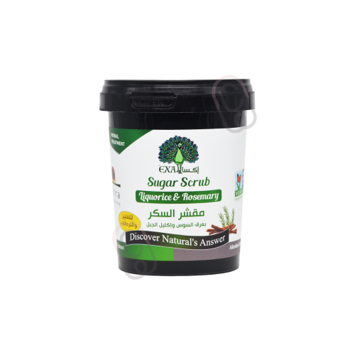 إكسا مقشر السكر بعرق السوس و إكليل الجبل لتفتيح و...