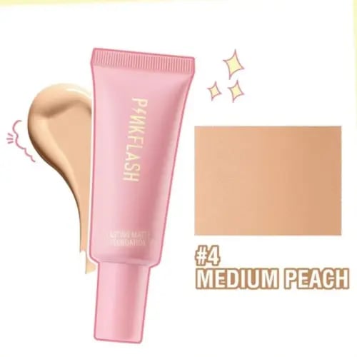 PINK FLASH LASTING MATTE FOUNDATION PF-F03 NO-04 M...