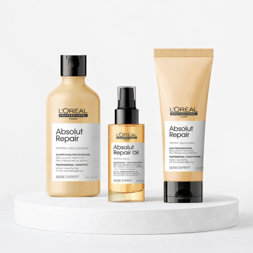 روتين العناية بالشعر التالف ابسلوت ريبير الاصفر ال...