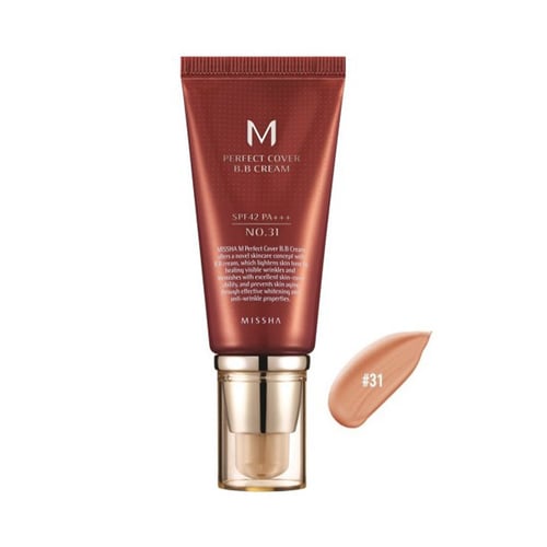 ميشا كريم أساس بي بي كريم مع واقي شمس SPF42 جولدن...