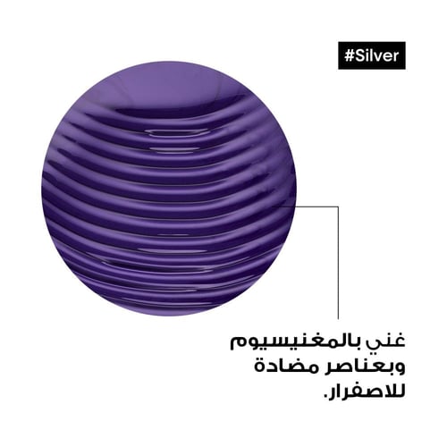 لوريال بروفسيونال سيلفر SILVER شامبو بنفسجي للشعر...