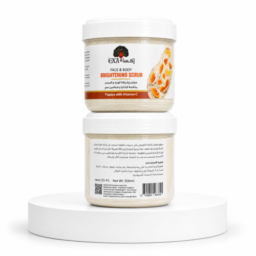 EXA FACE AND BODY BRIGHTENING SCRUB WITH PAPAYA AN...