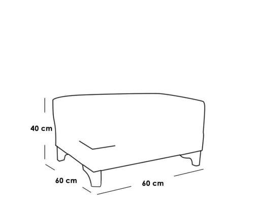 طقم غرفة معيشة قطعتين - بيج