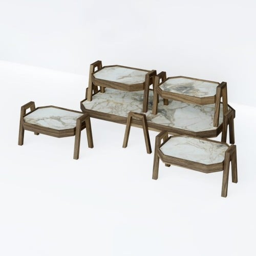 طقم طاولات خمس قطع