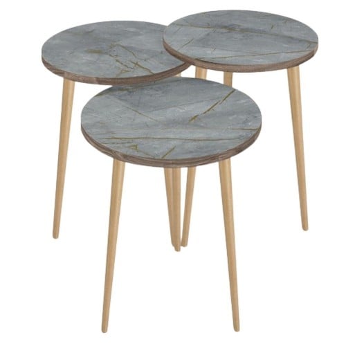 طقم طاولات ثلاث قطع