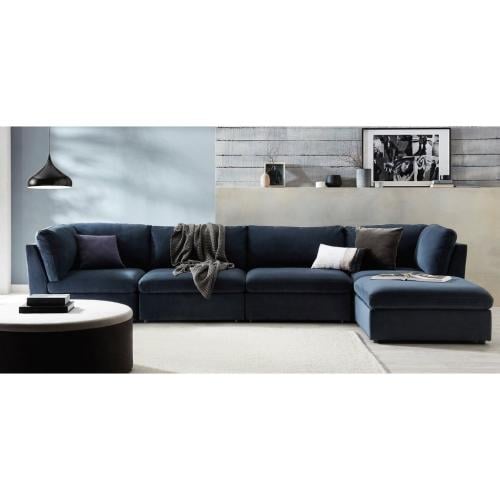 كنبة زاوية 350×170×95×90 - أزرق - INN.53125