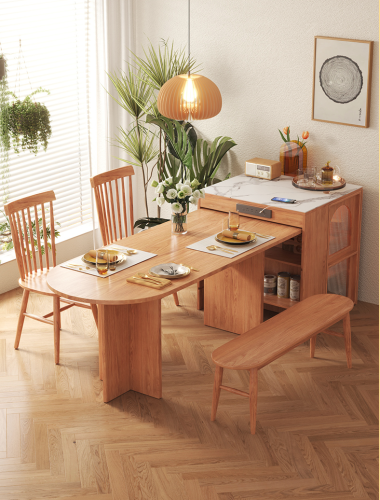 طاولة طعام وارنر مع جزيرة وكراسي