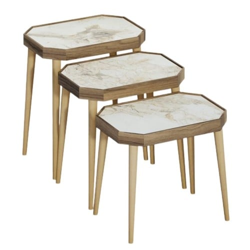 طقم طاولات ثلاث قطع