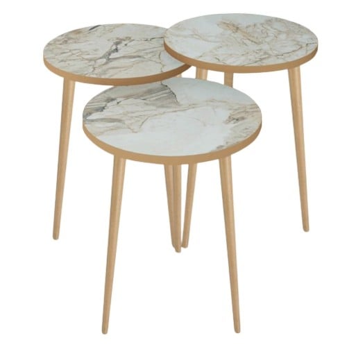 طقم طاولات ثلاث قطع