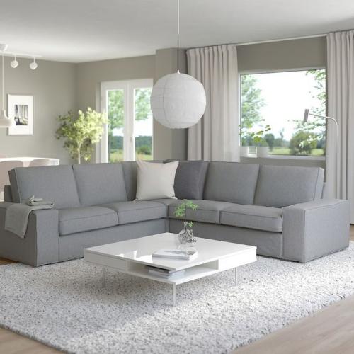 كنبة زاوية كتان و سويدي