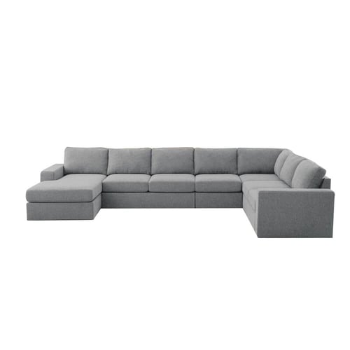 كنبة زاوية 180×250×350×80×90 سم Star.123 - رمادي