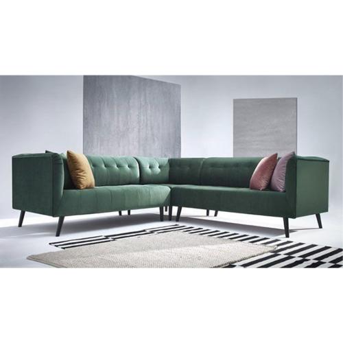 كنبة زاوية 230×230×80×80 سم - أخضر - LO.HO.103