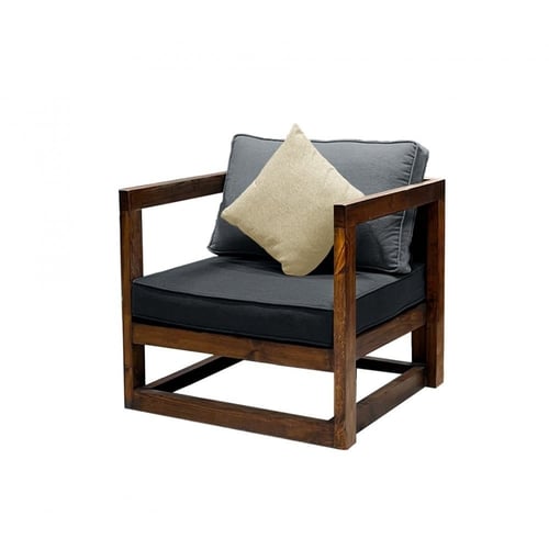 كرسي مفرد لطقم جلسات خارجية مربع