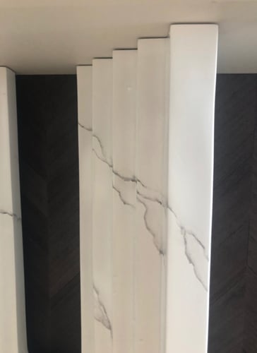 طاولة مدخل رخام طبيعي أبيض