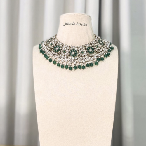 مجوهرا ت هندية - عقد مميز مشغول يدويا