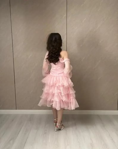 فستان العيد بنكي انيق