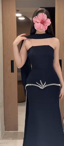 فستان كحلي سهرة راقي