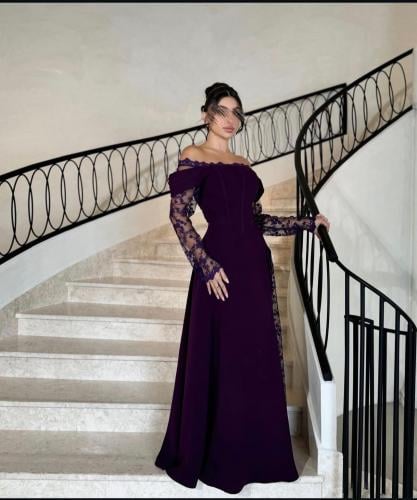 فستان ناعم دانتيل موف