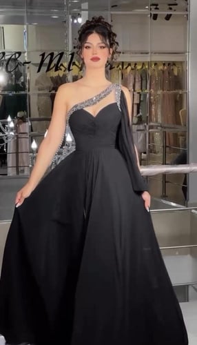 فستان سهرة بلونين