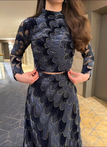 فستان ميار بقطعتين انيق