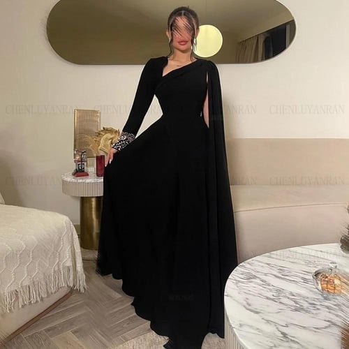 فستان سهرة بشال مميز خامه باربي بتطريز من الكم