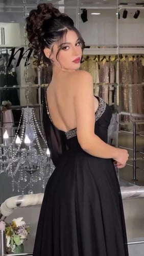 فستان سهرة بلونين