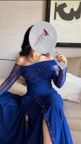 فستان ازرق راقي