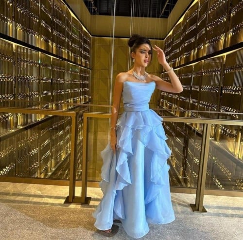 فستان خامه جازار مميز