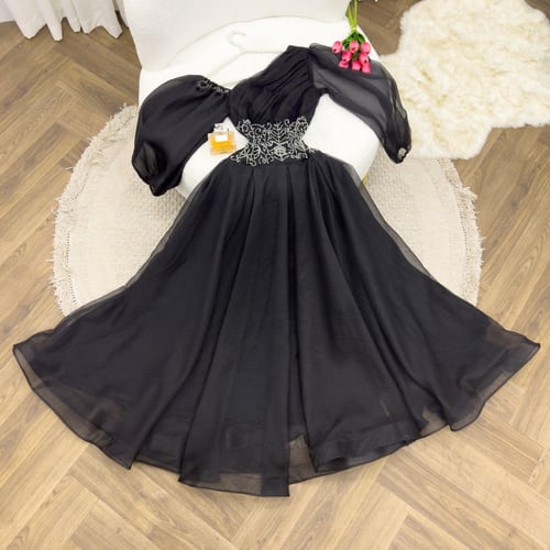 فستان فخم تطريز يدوي خامه جزار