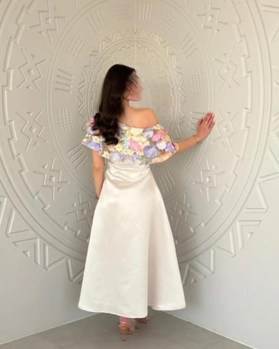 فستان العيد بورود مميزة