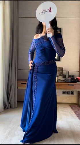 فستان ازرق راقي