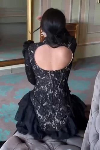 فستان دانتيل سهره فخم