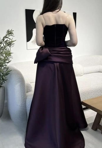 فستان سهره موف خامه مخمل بقصه مميزه