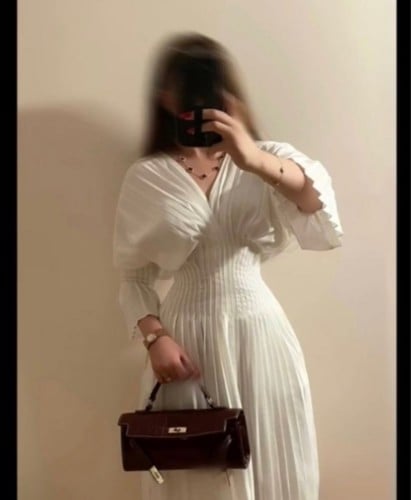 فستان أبيض انيق للعيد