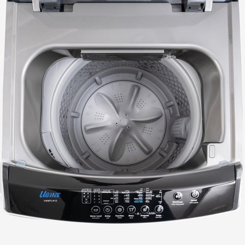 غسالة يوجين أوتوماتيك علوية 12 كجم فضي