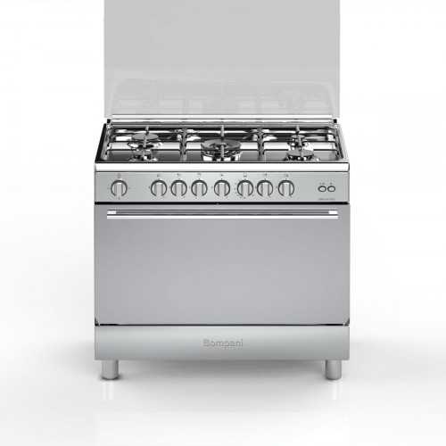 فرن بومباني غاز 60*90 – 5 شعلات – ستيل