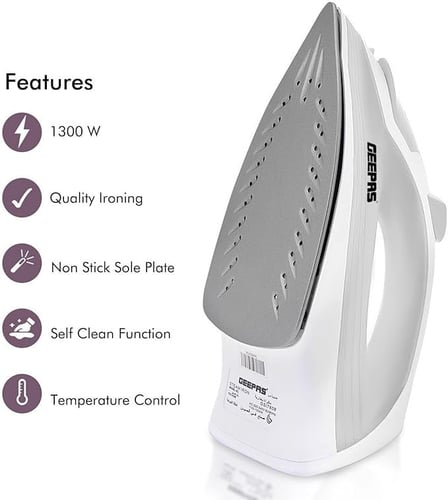 مكواة البخار جيباس Gsi7808، الوان متعددة