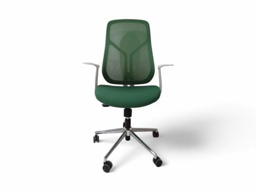 كرسي شبك ظهر قصير اخضر