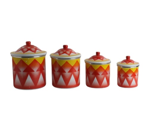 طقم علب بهارات غضار