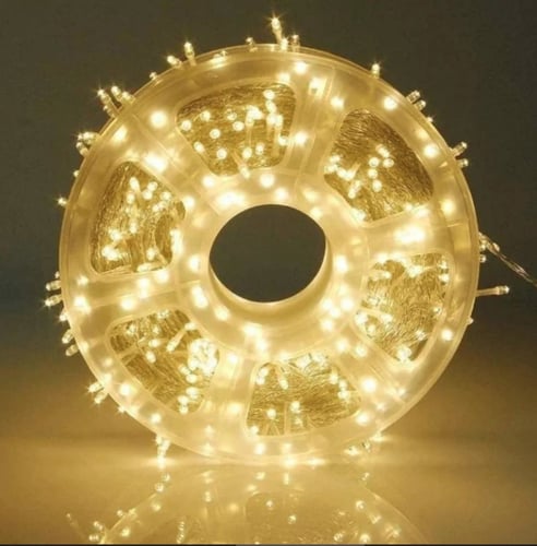 عقد اضاءة لون اصفر 50 متر 220 فولت