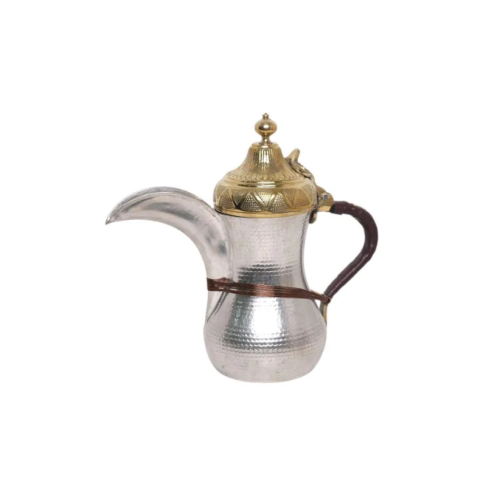 دلة حب الرمان غطا ذهبي كبير