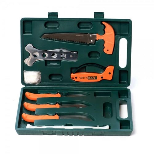 طقم سكاكين مع علبة بلاستيك اكوا شارب متعدد الاستخد...