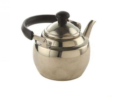 ابريق استيل مع شخال يد اسود 1.5 لتر